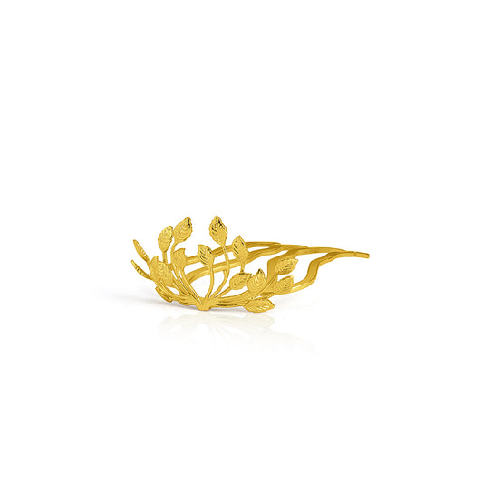 Amber Leaf (French Hair Pin)