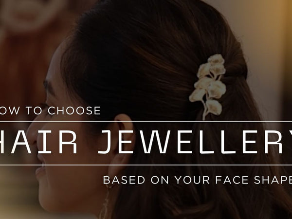 Hair jewellery styled to complement different face shapes for women