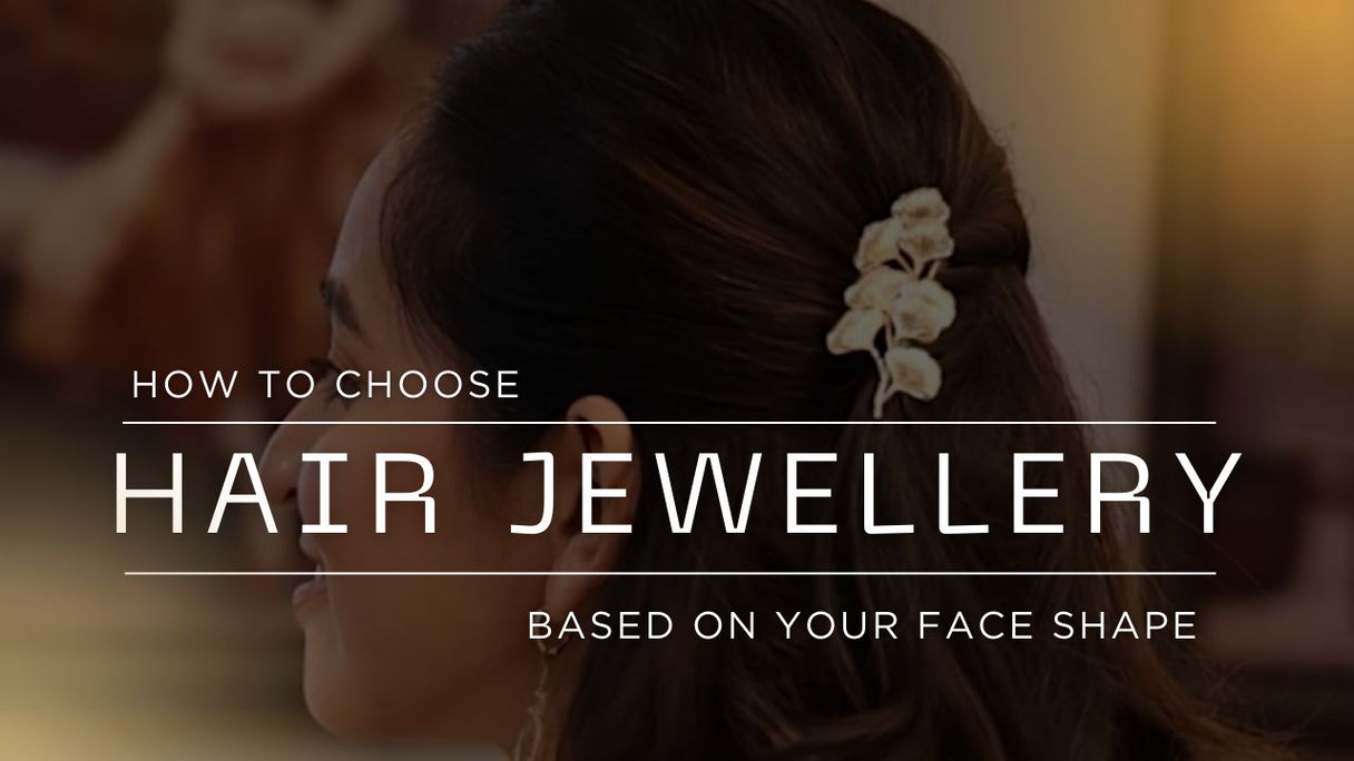 Hair jewellery styled to complement different face shapes for women