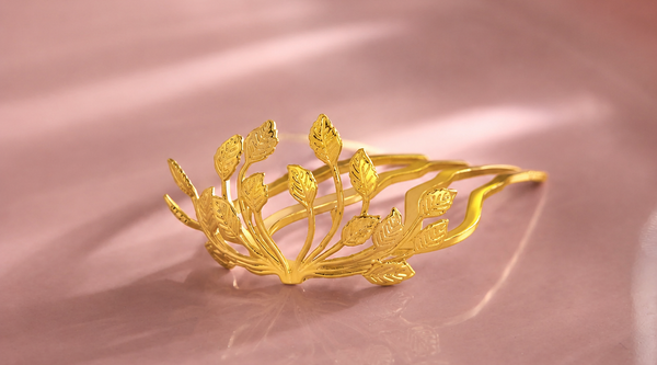 Amber Leaves (French HairPin)