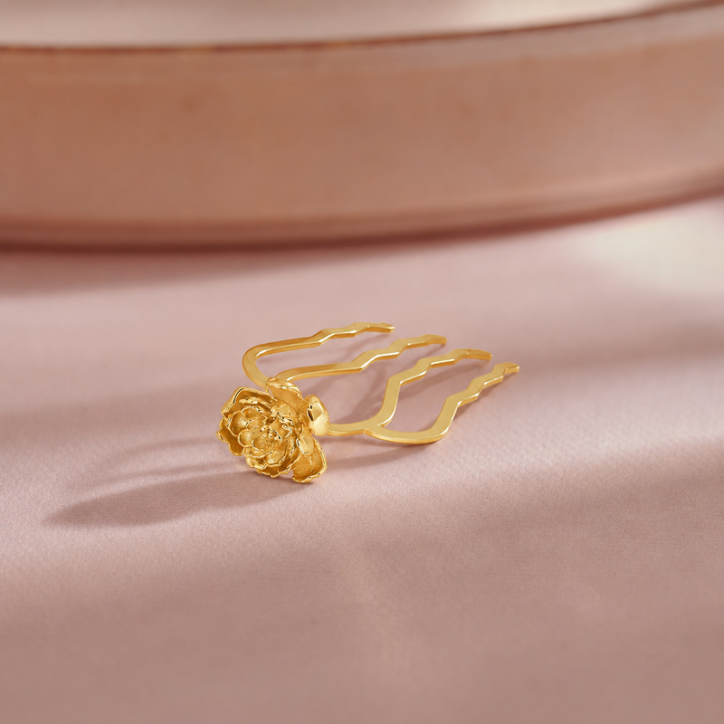 Rosette Glow (French HairPin)