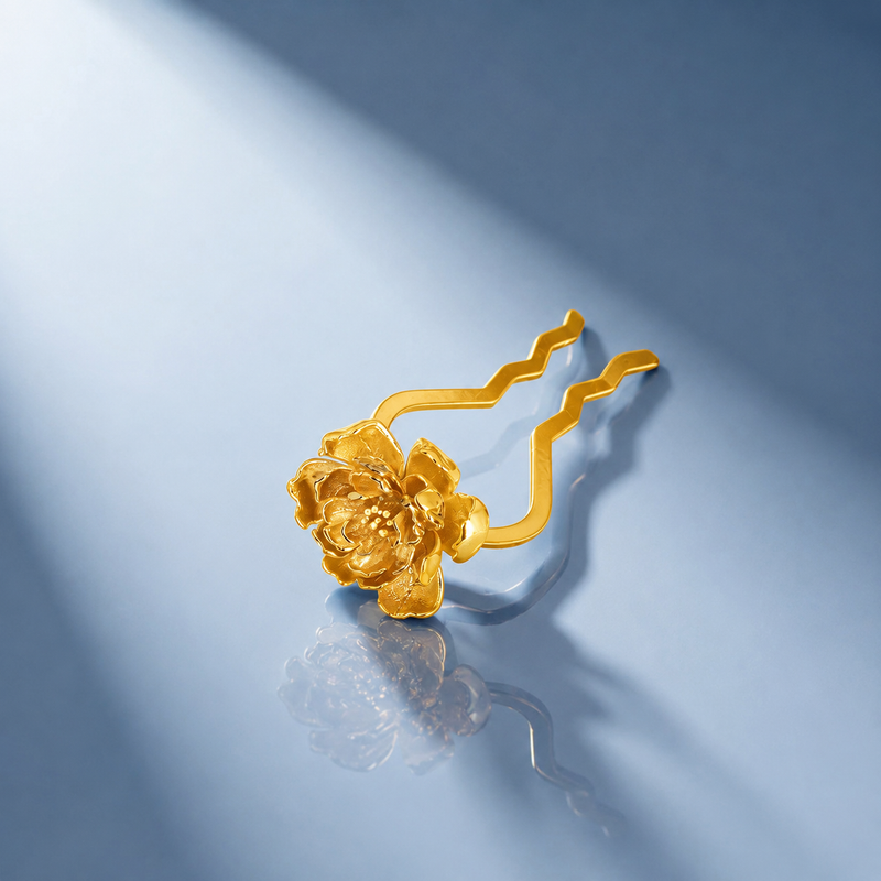 Rossette Glow (French HairPin)