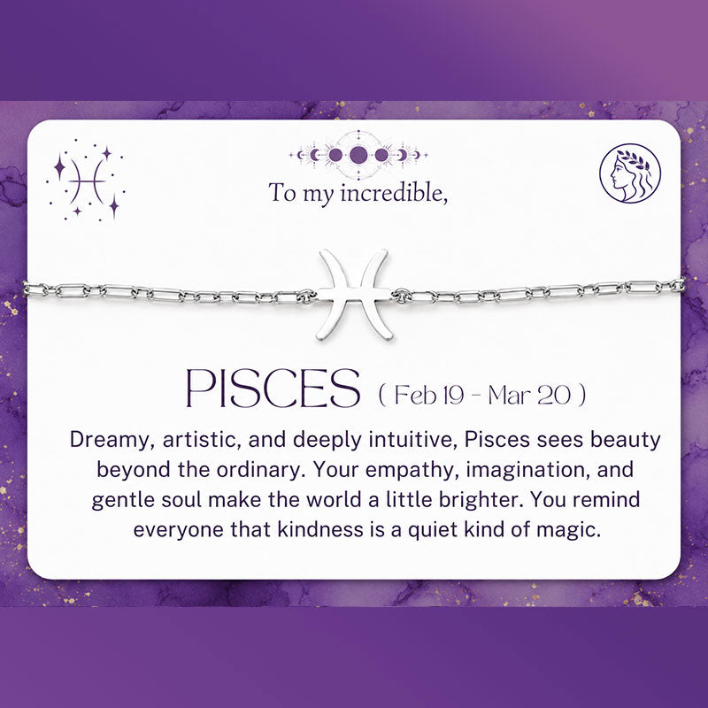 Pisces Zodiac Bracelet
