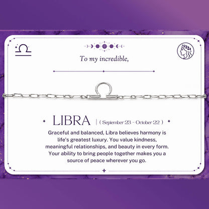 Libra Zodiac Bracelet