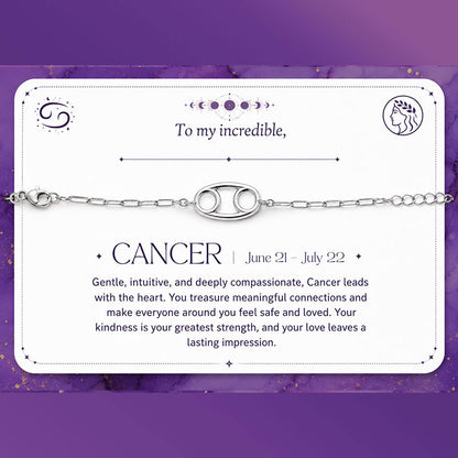 Cancer Zodiac Bracelet
