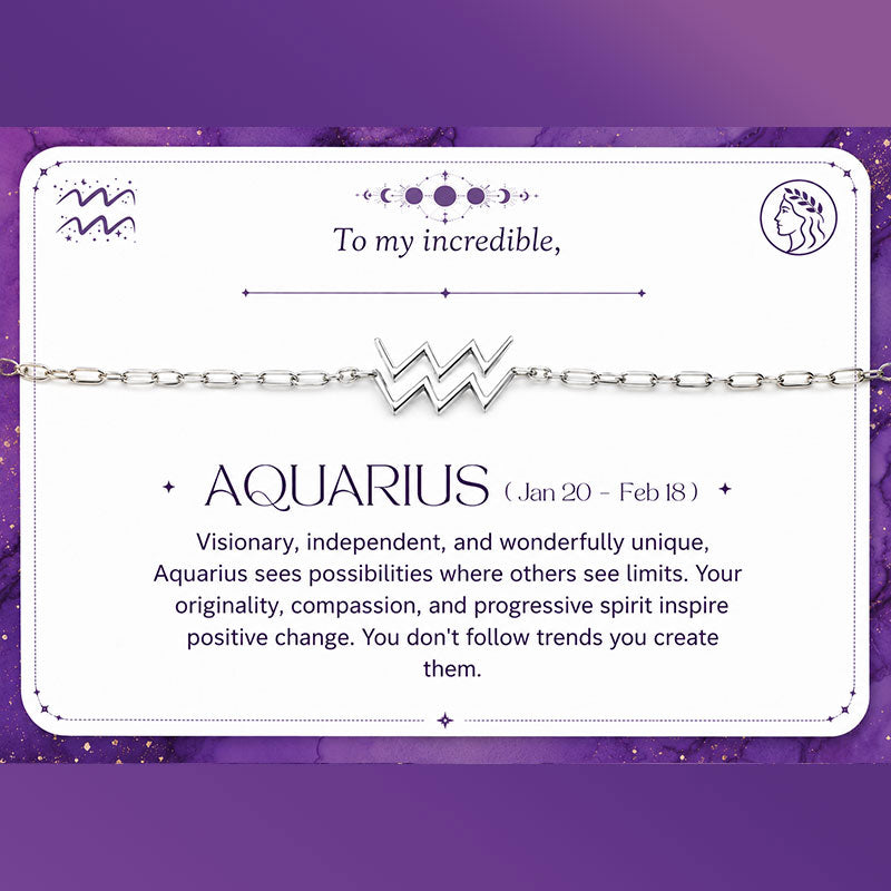 Aquarius Zodiac Bracelet