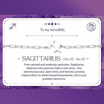 Sagittarius Zodiac Bracelet