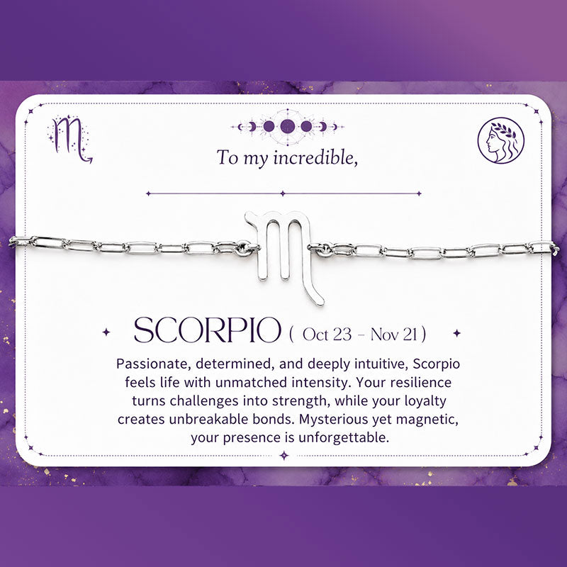 Scorpio Zodiac Bracelet