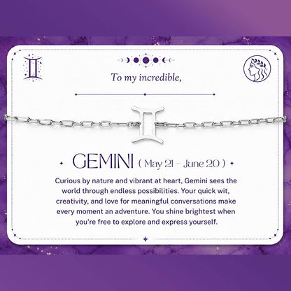 Gemini Zodiac Bracelet