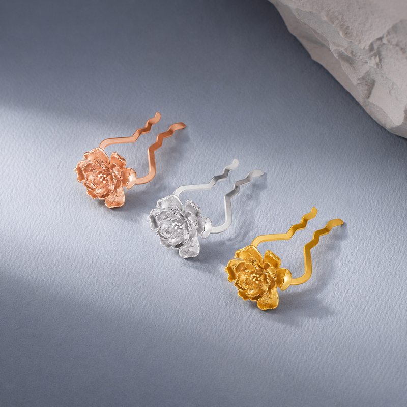 Rossette Glow (French HairPin)