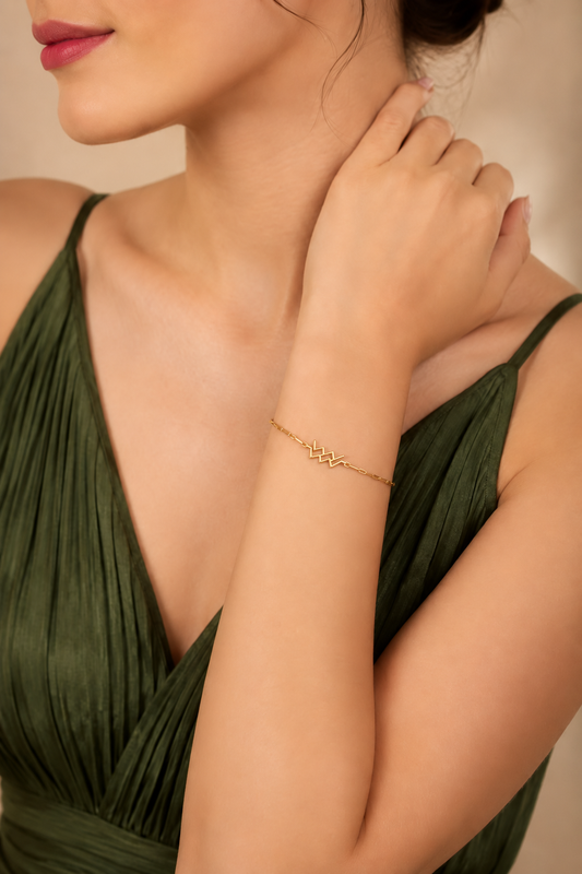 Aquarius Zodiac Bracelet